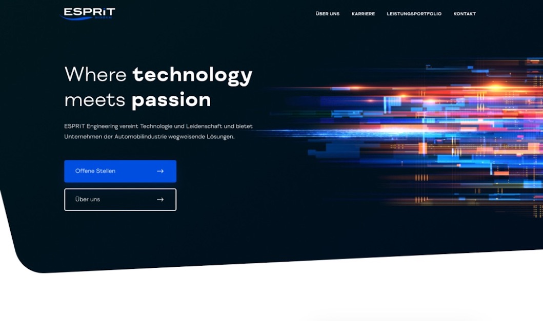 Startpage Esprit Engineering